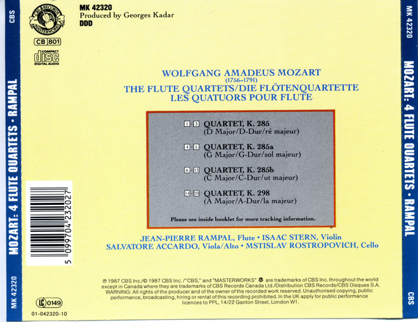 Mozart* - Rampal* • Stern* • Accardo* • Rostropovich*-1