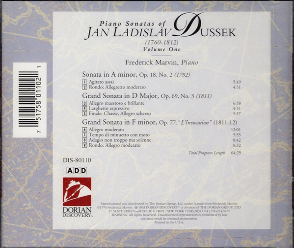 Jan Ladislav Dussek*, Frederick Marvin-1