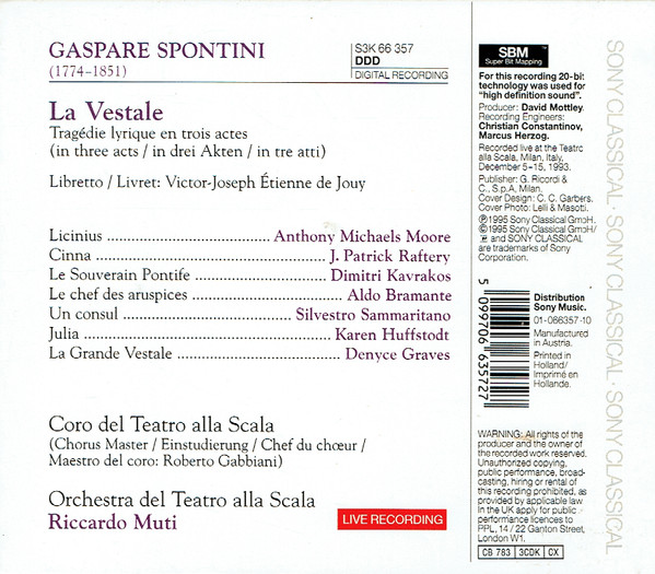 Spontini* - Coro* E Orchestra Del Teatro Alla Scala, Riccardo Muti-1