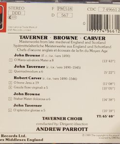 Taverner*, Browne*, Carver*, Taverner Choir, Andrew Parrott-1