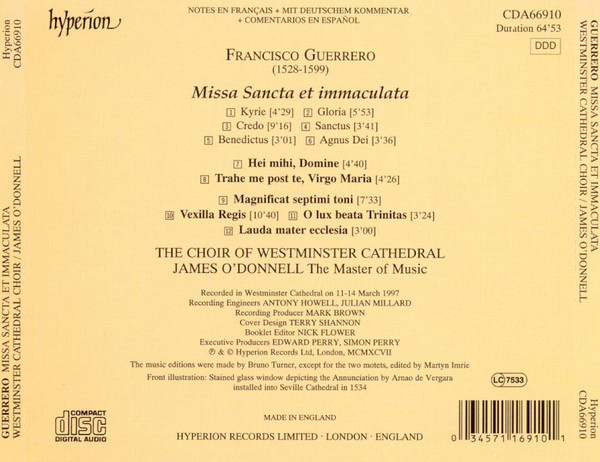 Francisco Guerrero - Westminster Cathedral Choir, James O'Donnell (2)-1