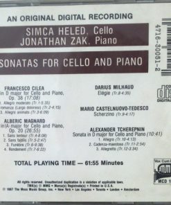Cilea* • Magnard* • Milhaud*, Castelnuovo-Tedesco* • Tcherepnin* - Simca Heled, Jonathan Zak-1