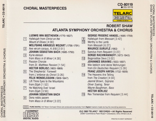 Robert Shaw, Atlanta Symphony Orchestra & Chorus*-1