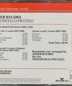 Anner Bylsma, Johann Sebastian Bach-1