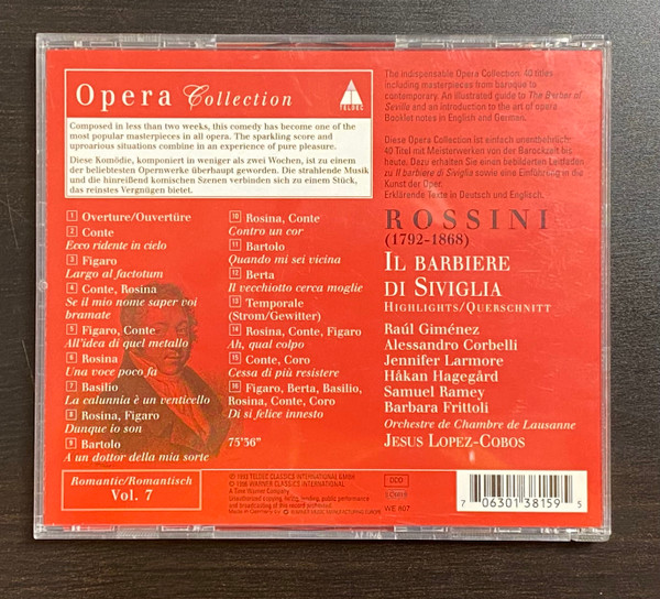Rossini* • Håkan Hagegård • Jennifer Larmore • Raúl Giménez* • Samuel Ramey • Jesús López-Cobos-3