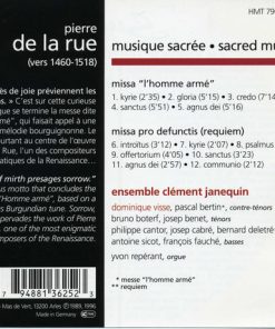 Pierre de la Rue, Ensemble Clément Janequin-1