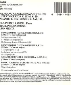 Mozart* - Jean-Pierre Rampal, Israel Philharmonic Orchestra, Zubin Mehta-1