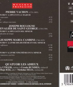Vachon*, Boulogne*, Cambini*, Quatuor Les Adieux*-1