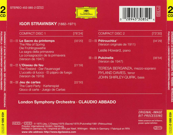 Stravinsky*, London Symphony Orchestra, Claudio Abbado-1