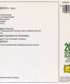 Berio* / Cologne Radio Symphony Orchestra*, Cologne Radio Chorus*, Luciano Berio-1