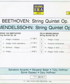 Salvatore Accardo, Margaret Batjer, Toby Hoffman, Sylvie Gazeau, Gary Hoffman (3), Beethoven*, Mendelssohn*-1