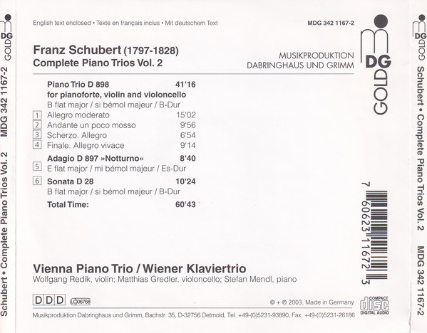 Franz Schubert, Vienna Piano Trio-4