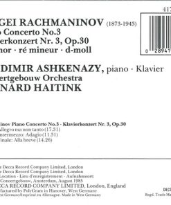 Rachmaninov* / Vladimir Ashkenazy / Concertgebouw Orchestra* / Bernard Haitink-1