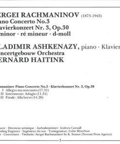 Rachmaninov* / Vladimir Ashkenazy / Concertgebouw Orchestra* / Bernard Haitink-3