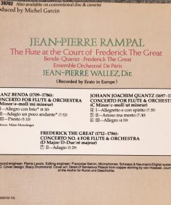 Benda*, Quantz*, Frederick The Great* : Jean-Pierre Rampal, Ensemble Orchestral De Paris, Jean-Pierre Wallez-1