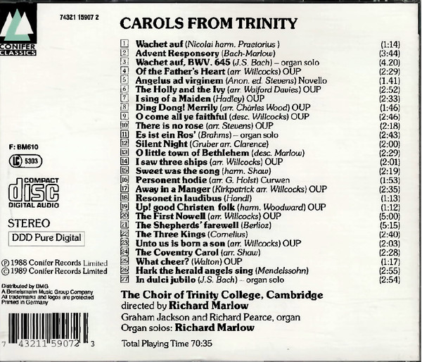 The Choir Of Trinity College Cambridge* Directed By Richard Marlow-1