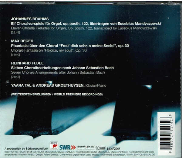 Johannes Brahms, Max Reger, Reinhard Febel, Yaara Tal & Andreas Groethuysen*-1