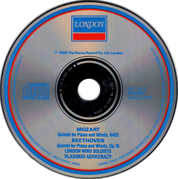 Mozart* / Beethoven* - Vladimir Ashkenazy, London Wind Soloists-1