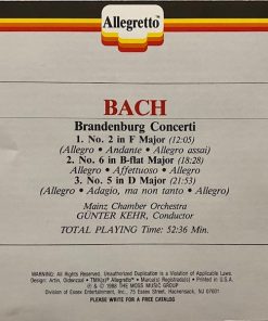 Johann Sebastian Bach, Mainz Chamber Orchestra*, Günter Kehr-1