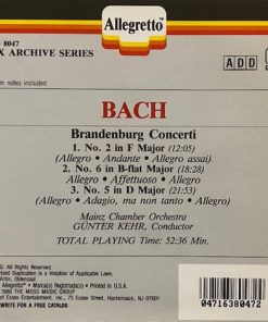 Johann Sebastian Bach, Mainz Chamber Orchestra*, Günter Kehr-3