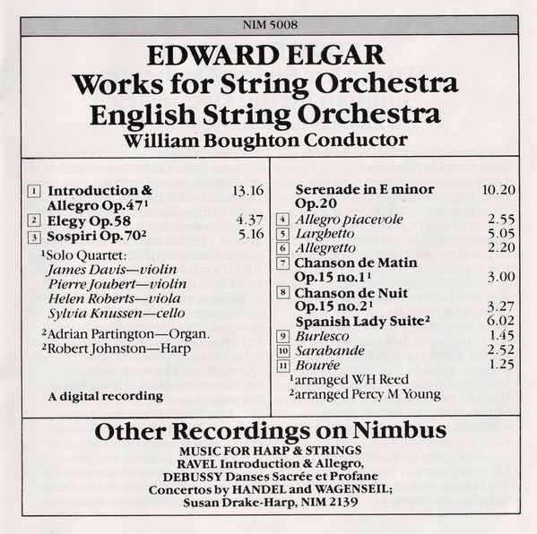 Edward Elgar* / English String Orchestra, William Boughton-4