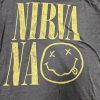 NIRVANA - NIRVA NA SMILEY FACE T-SHIRT L