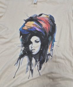 WINEHOUSE, Amy - COLOURFUL PORTRAIT T-SHIRT WOMEN'S L
