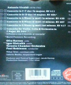 Vivaldi* - Ofra Harnoy, Igor Oistrakh*, Toronto Chamber Orchestra, Paul Robinson*-1
