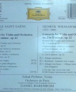 Saint-Saëns*, Wieniawski* - Itzhak Perlman, Orchestre De Paris, Daniel Barenboim-1