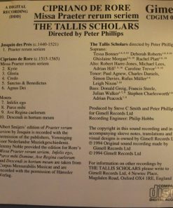 Cipriano De Rore, The Tallis Scholars, Peter Phillips (2)-1