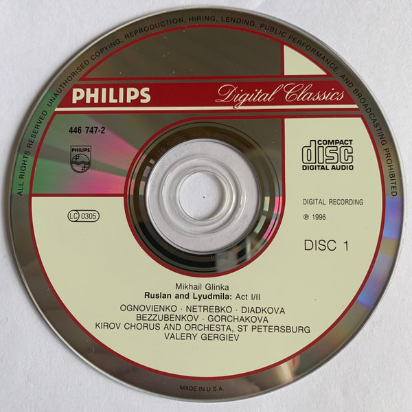Glinka* - Ognovenko*, Netrebko*, Diadkova*, Bezzubenkov*, Gorchakova*, Kirov Opera And Orchestra*, Valery Gergiev-2