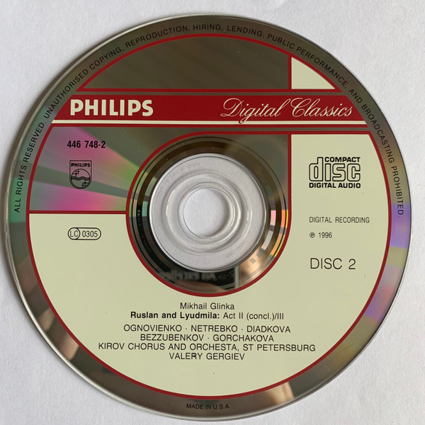 Glinka* - Ognovenko*, Netrebko*, Diadkova*, Bezzubenkov*, Gorchakova*, Kirov Opera And Orchestra*, Valery Gergiev-3