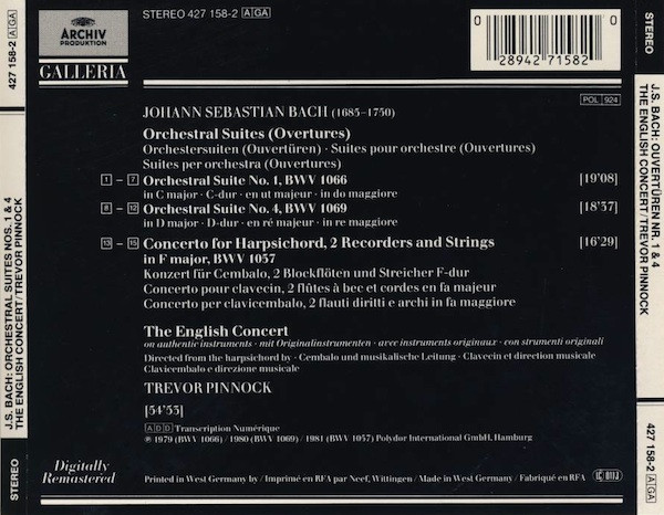 Johann Sebastian Bach, The English Concert, Trevor Pinnock-1