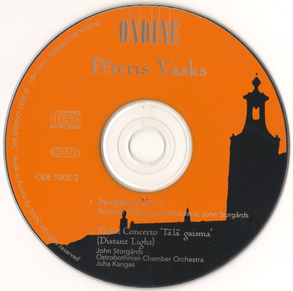 Pēteris Vasks : Tampere Philharmonic Orchestra, Ostrobothnian Chamber Orchestra, John Storgårds, Juha Kangas-2