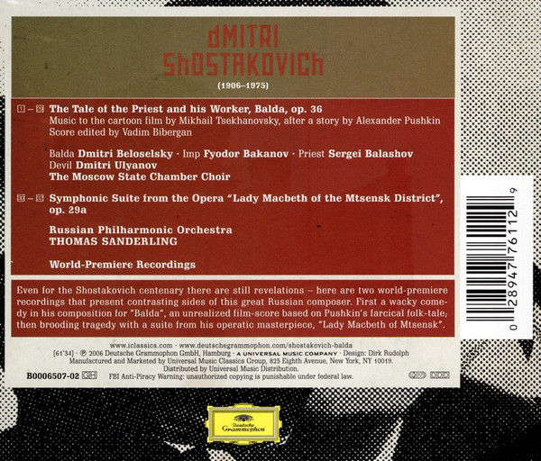 Dmitri Shostakovich, Russian Philharmonic Orchestra, Thomas Sanderling-1
