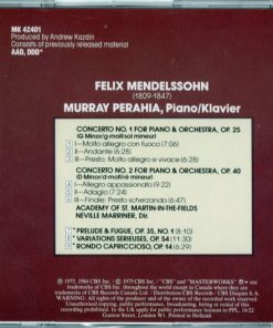 Murray Perahia, Sir Neville Marriner, The Academy Of St. Martin-in-the-Fields - Felix Mendelssohn-Bartholdy-1