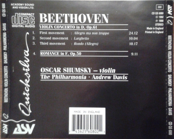 Beethoven*, Philharmonia Orchestra, Andrew Davis, Oscar Shumsky-1