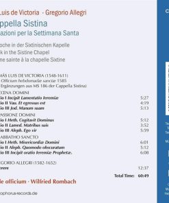 Tomás Luis De Victoria, Gregorio Allegri - Coro Della Cappella Sistina, Ensemble Officium, Wilfried Rombach-1