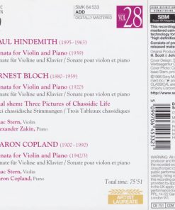 Hindemith*, Copland*, Bloch* - Isaac Stern, Alexander Zakin, Aaron Copland-1