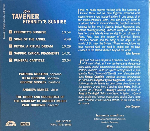 John Tavener - The Academy Of Ancient Music, Paul Goodwin (2)-1