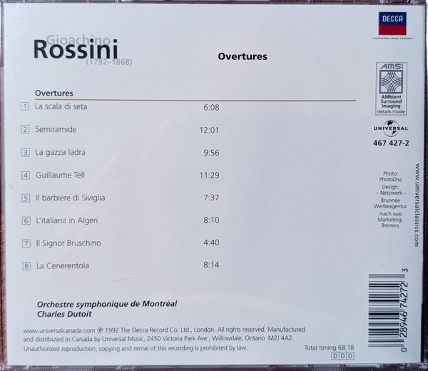 Gioachino Rossini*, Orchestre Symphonique De Montréal, Charles Dutoit-1