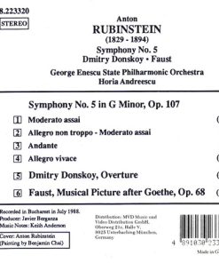 Anton Rubinstein, George Enescu State Philharmonic Orchestra*, Horia Andreescu-1