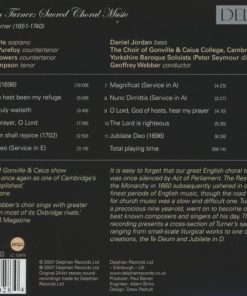 William Turner, The Choir Of Gonville And Caius College, Cambridge*, Yorkshire Baroque Soloists, Geoffrey Webber-1