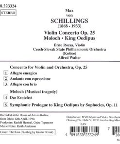 Max Von Schillings – Ernö Rózsa, Slovak State Philharmonic Orchestra, Košice, Alfred Walter-1