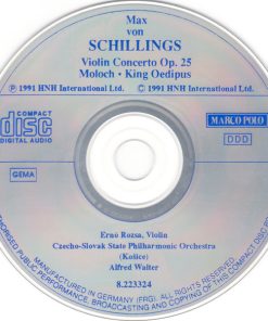 Max Von Schillings – Ernö Rózsa, Slovak State Philharmonic Orchestra, Košice, Alfred Walter-2
