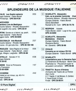 Castello*, Corelli*, Boccherini*, Scarlatti*, Tartini*, Vivaldi*, Pergolesi*, Monteverdi*-1