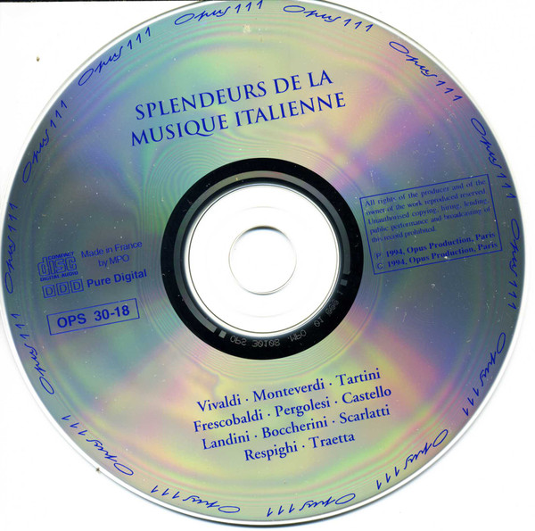 Castello*, Corelli*, Boccherini*, Scarlatti*, Tartini*, Vivaldi*, Pergolesi*, Monteverdi*-2