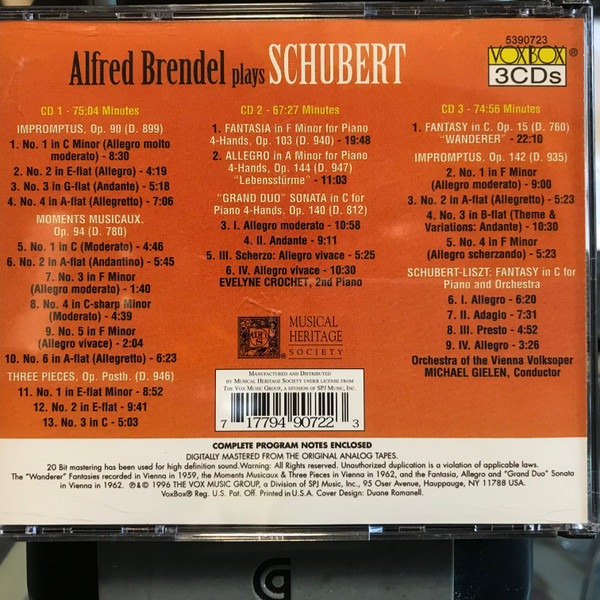 Franz Schubert, Alfred Brendel-1