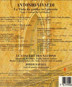 Antonio Vivaldi • Le Concert Des Nations • Jordi Savall • Manfredo Kraemer, Pablo Valetti, Bruno Cocset-1