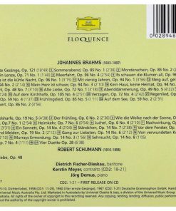 Johannes Brahms, Robert Schumann, Dietrich Fischer-Dieskau, Jörg Demus-1